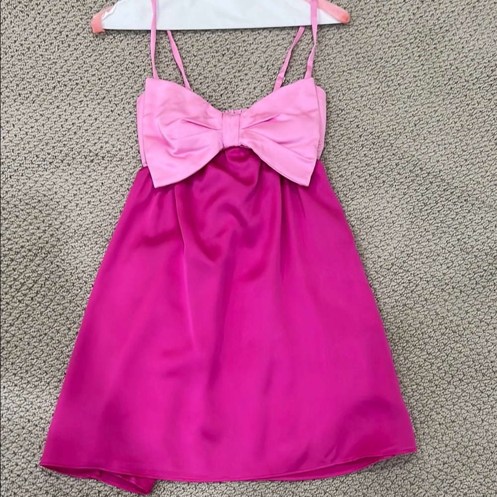 Show Me Your Mumu Pink and Magenta Dress with Bow